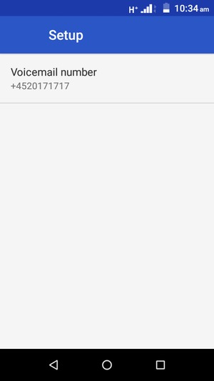 Select Voicemail number
