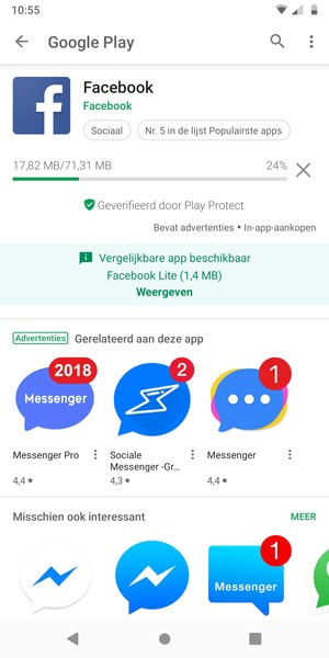 Wacht tot het installatieproces beëindigd is