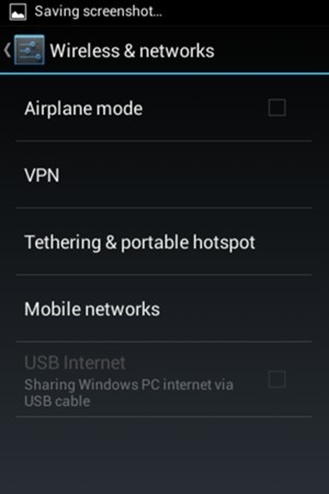 Select Tethering & portable hotspot