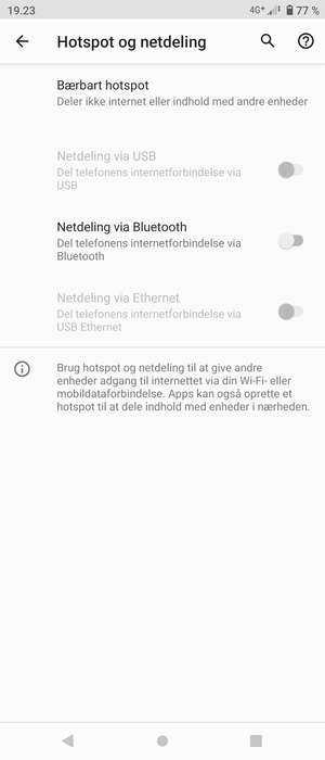 Vælg Bærbart hotspot