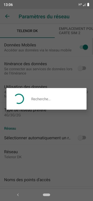 Veuillez attendre la fin de la recherche