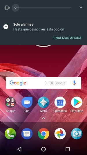Presione una vez más para modo silencio
