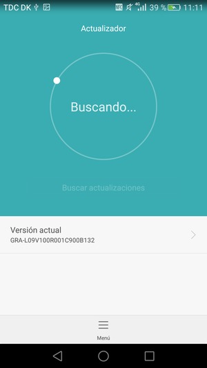 Espere a que la búsqueda termine