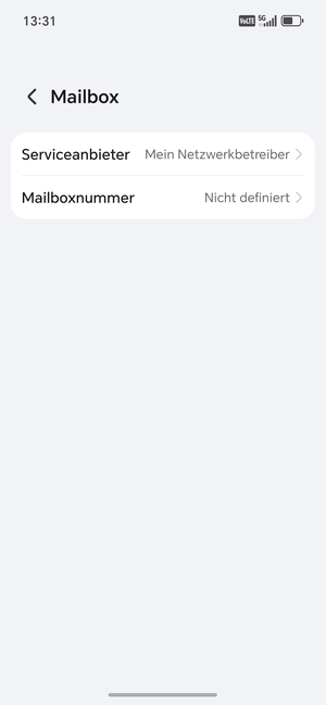 Wählen Sie Mailboxnummer