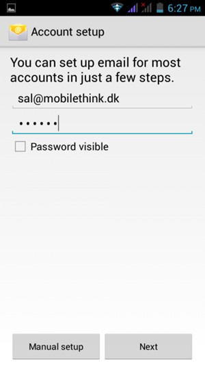 Enter your Gmail or Hotmail address and password. Select Next