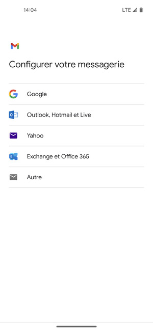Sélectionnez Exchange et Office 365