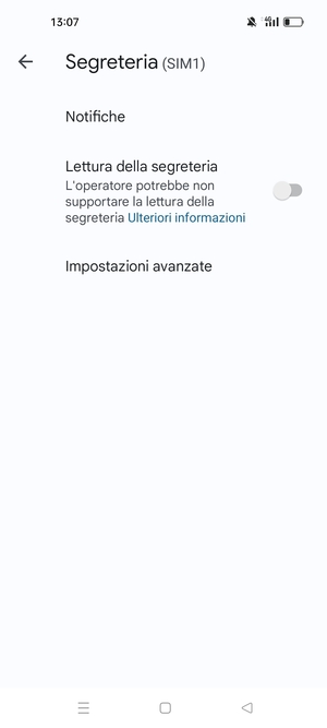 Seleziona Impostazioni avanzate