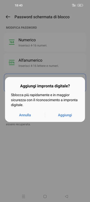 Seleziona la tua opzione preferita