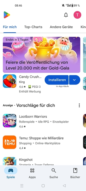 Wählen Sie Suche