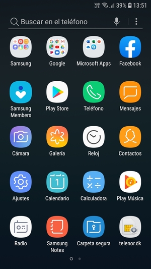 Seleccione Samsung