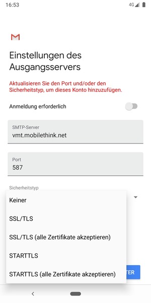 Wählen Sie Keiner