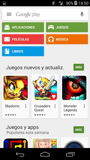 Seleccione la barra de Búsqueda