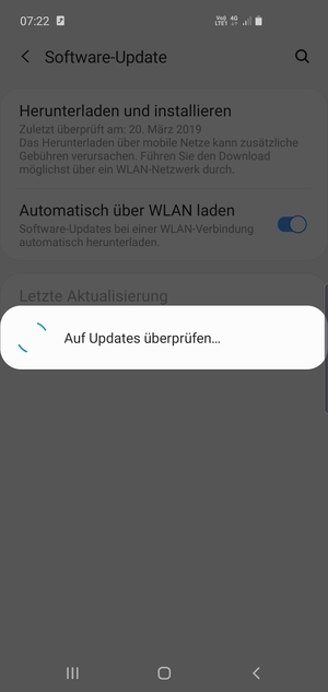 Warten Sie, bis die Suche abgeschlossen ist