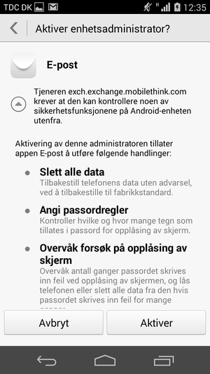 Velg Aktiver