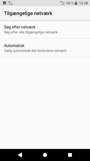 Vælg Søg efter netværk