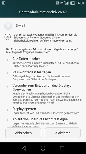 Wählen Sie Aktivieren
