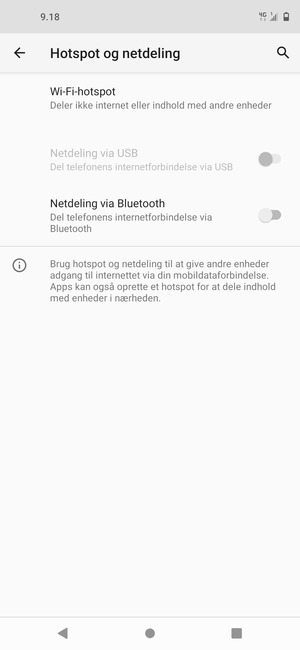 Vælg Wi-Fi-hotspot