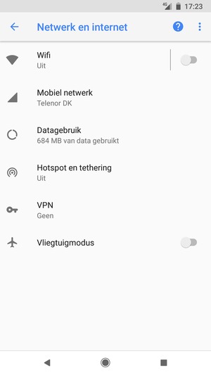 Selecteer Hotspot en tethering