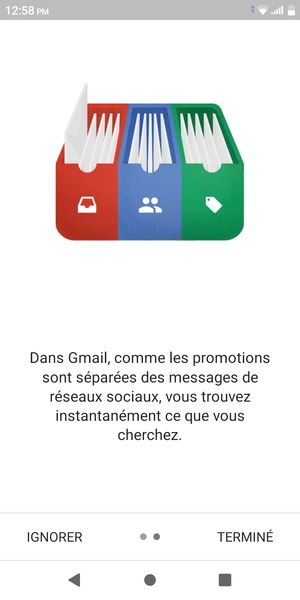 Sélectionnez TERMINÉ