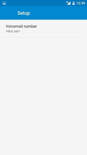 Select Voicemail number