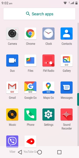 Scroll to and select Settings