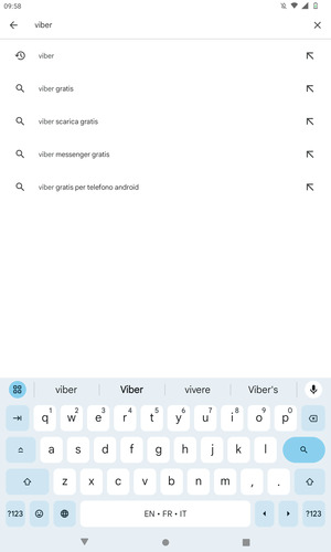 Inserisci il nome dell'app e seleziona Ricerca