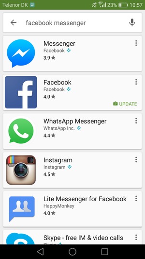Select the app