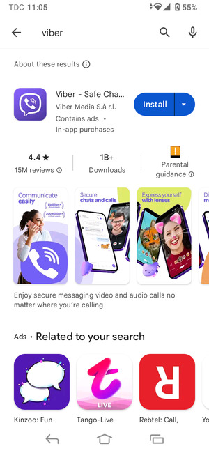 Select the app