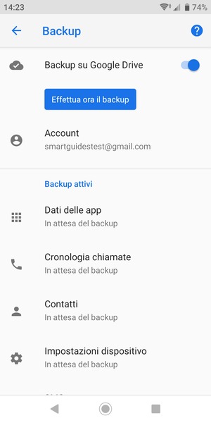 Seleziona Account