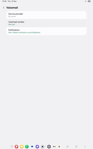 Select Voicemail number