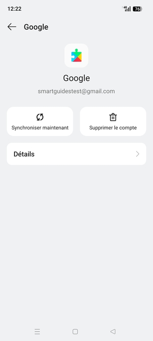 Sélectionnez Synchroniser maintenant