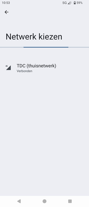 Wacht tot de zoekopdracht beëindigd is