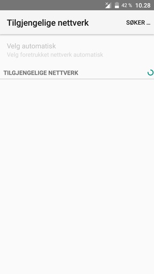 Vent til søket er ferdig