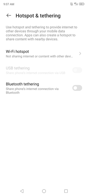 Select Wi-Fi hotspot