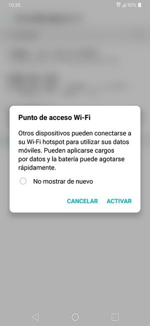 Seleccione ACTIVAR