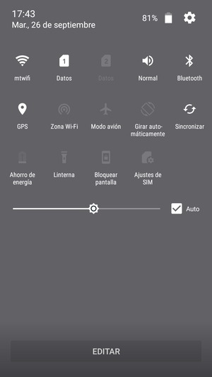 Desactive Wi-Fi y Bluetooth