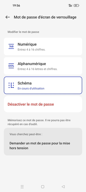Votre téléphone est maintenant sécurisé par un écran de verrouillage