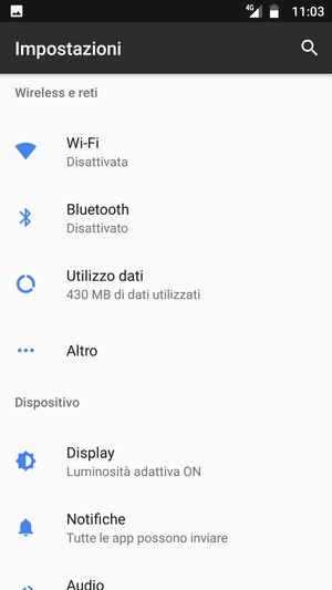 Seleziona Altro