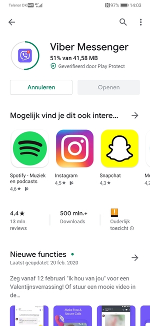 Wacht tot het installatieproces beëindigd is
