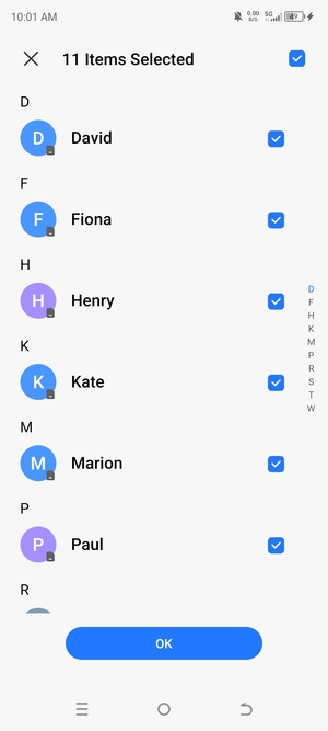 Select OK