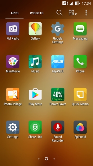 Scroll to and select Settings