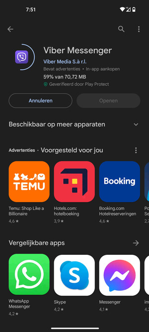 Wacht tot het installatieproces beëindigd is