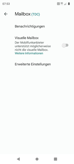 Wählen Sie Erweiterte Einstellungen