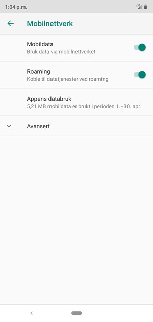 Slå Roaming på eller av