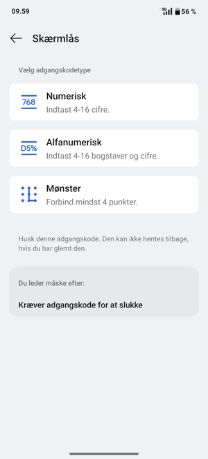 Vælg Mønster