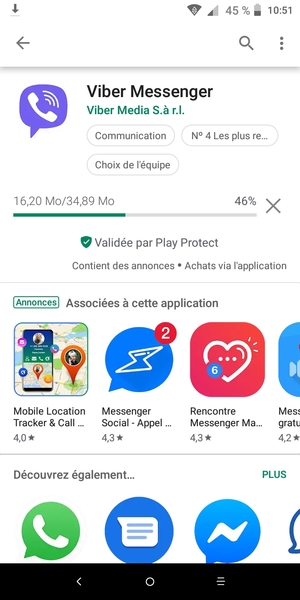 Veuillez attendre la fin de la procédure d'installation