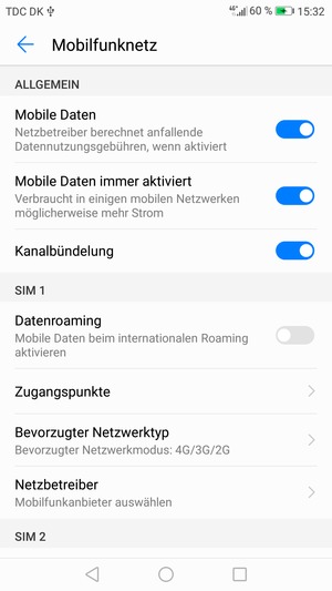 Wählen Sie Zugangspunkte