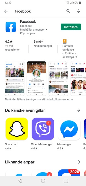 Välj appen