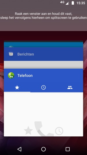 Veeg apps naar rechts om ze te sluiten