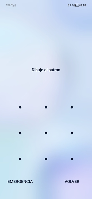El teléfono ha sido asegurado con un bloqueo de pantalla.